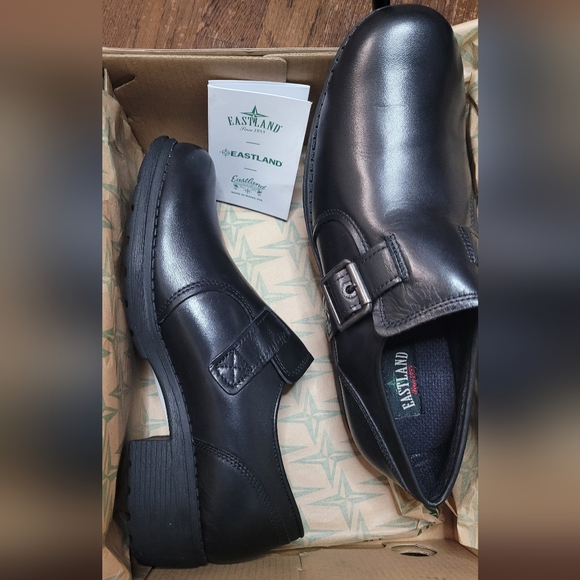 Eastland Open Road Leather Slip on Shoes 9.5M  Black - Picture 6 of 8